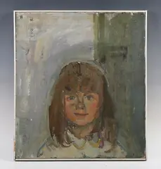 Gerald Rose, Portrait of a Young Girl, oil on canvas