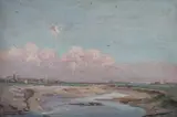Walter Westley Russell, The Saltings, Shoreham-by Sea, 1922, oil on panel