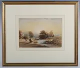 Thomas Miles Richardson Junior, Near Blaydon, 1835, watercolour heightened with bodycolour