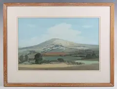 Harold Latham, Amberley Mount from Bury, watercolour