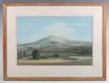 Harold Latham, Amberley Mount from Bury, watercolour