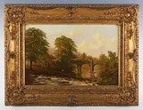 W. Gray, Buckfastleigh Bridge, 1878, oil on canvas