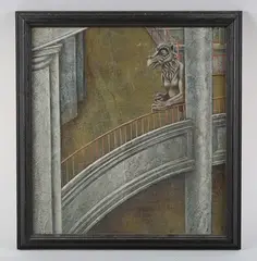 Peter Messer, Grotesque, tempera on gesso