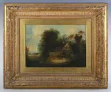 G. Garty, A Cottage in a Wooded Landscape, oil on canvas