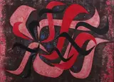 Leonard Charles Renton, Bird of Paradise, mixed media acrylic