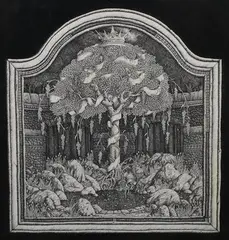 Brian Partridge, The Puzzling Garden, pen with ink