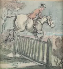Geoffrey Sparrow, The Sussex Gate, watercolour with pencil and charcoal