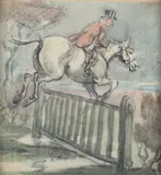 Geoffrey Sparrow, The Sussex Gate, watercolour with pencil and charcoal