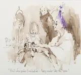 Dennis Page, Fang, late 20th/early 21st century watercolour