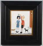 David Henty, Under the Mistletoe, 21st century oil on board