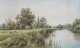 Henry John Kinnaird, On the Thames near Pangbourne