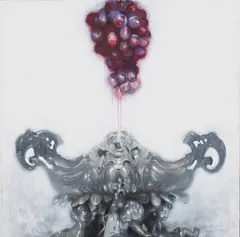 Chris Kettle, Attacco’ (Still Life with Grapes and Silverware), 2010, oil on canvas