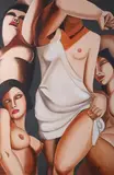 Brenda Haigh, Female Nudes, late 20th/early 21st century oil on canvas
