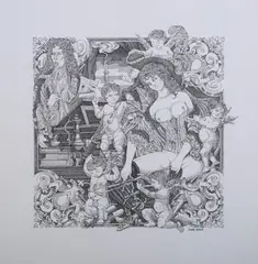 Owen Wood, The Sotweed Factor, pen with ink