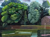 Andrew Walton, Bossom’s Boat Yard, oil on paper