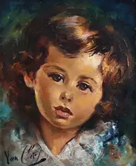 Robert van Cleef, Le Bel Enfant, oil on canvas
