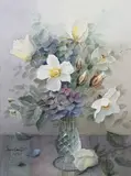 Jack Carter, Still Life with Flowers in a Vase
