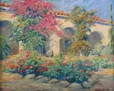 Sarah Noble Ives, Hacienda Garden, early/mid-20th century oil on canvas
