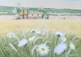 Paul Evans, Daisies and Downs, watercolour with gouache
