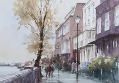 Dennis Page, Hammersmith Mall, watercolour