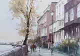 Dennis Page, Hammersmith Mall, watercolour