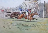 Finch Mason, Persimmon Wins The Derby, 1896, watercolour with gouache