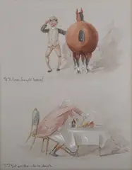 Tom W. Lee, A Run with the Blankshire, four late 19th/early 20th century watercolours with ink