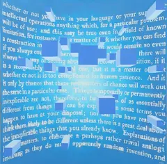 George Tincu, Geometric Abstract with Text, 21st century oil on canvas