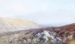 Frederick John Widgery, Dunkery Beacon, Exmoor, watercolour with gouache