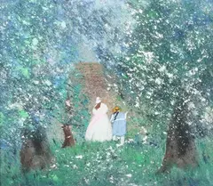 Gabrielle Bellocq, Le Jardin Retirée, pastel