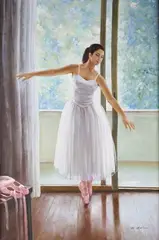 W. Chayton, Ballet Dancer, 21st century oil on canvas
