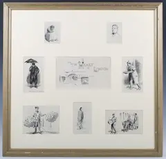 In the Heart of London by Hugh Thompson, eight pen with ink, sold Aug 2023