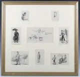 Hugh Thompson, In the Heart of London, eight pen with ink