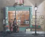 Deborah Jones, J. Muskett The Book Monger, oil on board