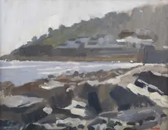 Tim Hall, Newlyn, Cornwall, early 21st century oil on canvas