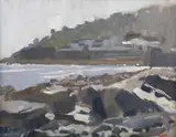 Tim Hall, Newlyn, Cornwall, early 21st century oil on canvas