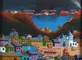 Jorge Herrera, Dan Placer a la Gentle, acrylic on canvas