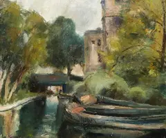 Ena Russell, Little Venice, oil on canvas