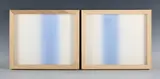 Stig Evans, Monochrome Series II, Lapis Lazuli, 21st century diptych acrylic