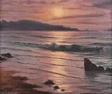 Roger de la Corbière, Trestel, Cotes-du-Nord, oil on canvas