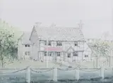 Dennis Roxby Bott, Ye Olde Six Bells, Billingshurst, 1977, watercolour