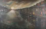 Mrs G.M. Price, Come in out of the Rain, oil on canvas