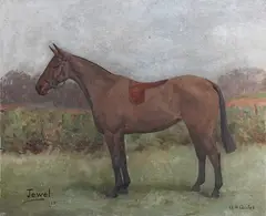 Agnes Hilda Coates, Jewel' (Portrait of a Horse), 1928, oil on canvas