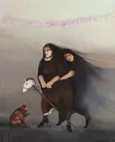 Gonzalo Ceja Oregel, De Correrias, 1992, oil on paper