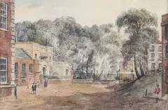 Frederick Mackenzie, Whitehall Yard, London, watercolour