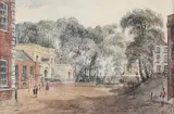 Frederick Mackenzie, Whitehall Yard, London, watercolour
