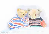 Elizabeth Parr, We'll have a chat while Robert is asleep…' (Teddy Bears), watercolour