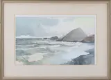 Charles Knight, Running Sea on the Devon Coast' (Hartland Point), 1972, watercolour