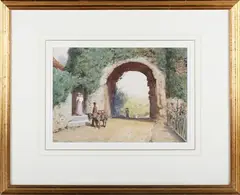 Horace van Ruith, The Strand Gate at Winchelsea, watercolour