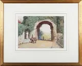 Horace van Ruith, The Strand Gate at Winchelsea, watercolour